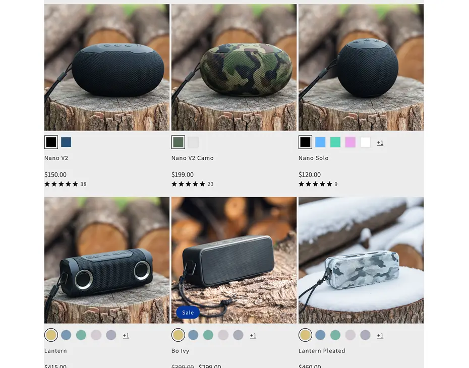 Full Viewport Product Lists